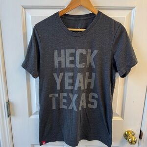 Tumbleweed Texstyles  Heck Yeah Texas  Heather Gray T Shirt  Size Medium
